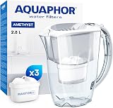 AQUAPHOR Amethyst Fridge Water Filter Jug with 3 Maxfor+ Cartridges 2.8 L