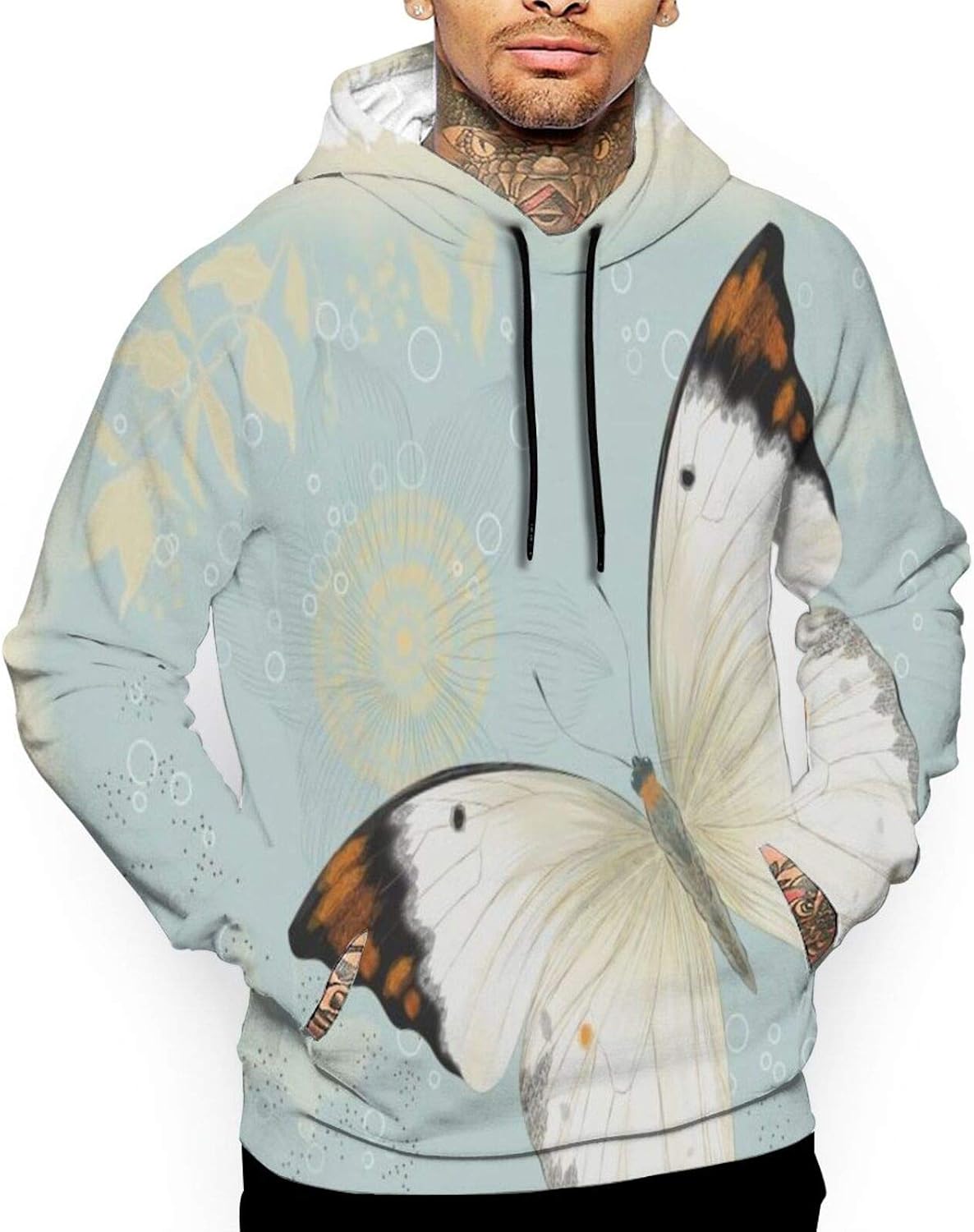 orange butterfly sweatshirt