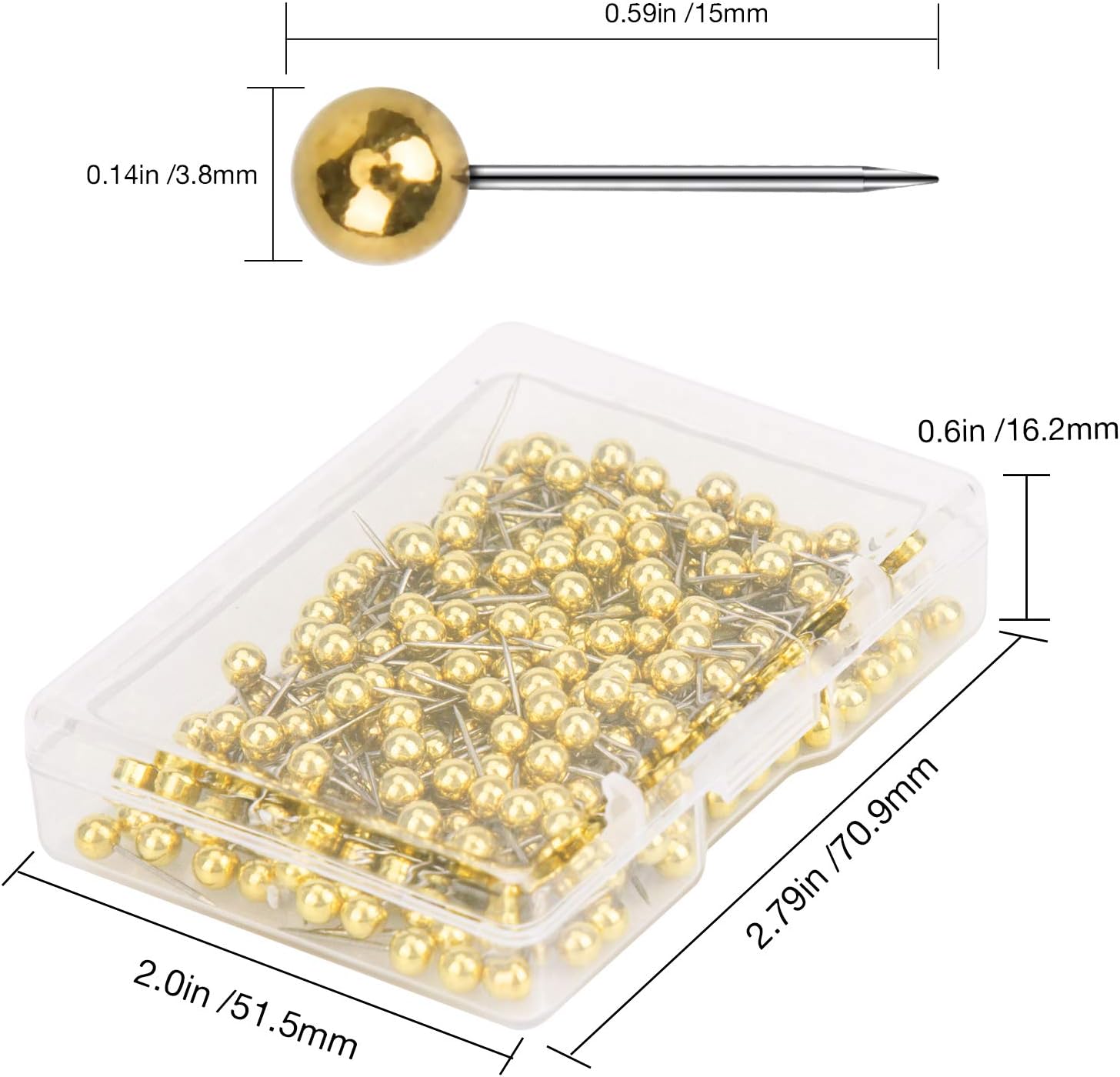 AIEX 1000 Pieces Map Tacks Color Metal Push Pins for World Map Novelty Pastel Cork Board, Fabric Marking - Image 4