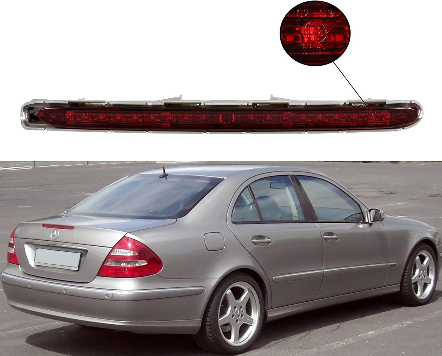 LFYEQZ Drittes Bremslicht Für Toyota Yaris 2007-2012 - Hochmontiertes Bremslicht Schwarz