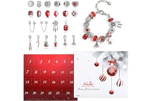 Naler Advent Calendar 2025 Christmas Advent Jewelry Pendant Charms Gift for Women DIY Fashion Bracelet Necklace Xmas Countdow