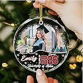 Personalized Graduation Ornament, Class of 2026, College Graduation Christmas Ornament, Gifts for high School Senior 10