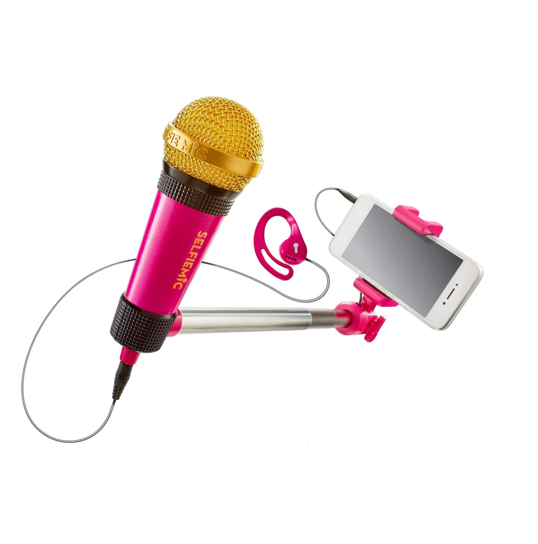 SelfieMic Selfie Stick Microphone (PINK) NEW! eBay