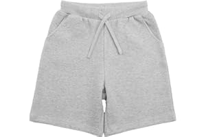 JIAHONG Boys Shorts Soft Drawstring Summer Athletic Shorts Pull on Short Classic Boy Toddler Shorts 3-12 Years