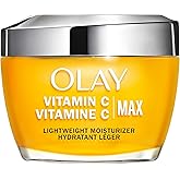 Olay Vitamin C MAX Face Moisturizer, Brightening Cream for Women, Hydrating, Evens Tone, Dark Spot & Hyperpigmentation Reduct