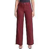 YMI Womens Women's Hyperstretch Forever Color High Rise Wide Leg Pants