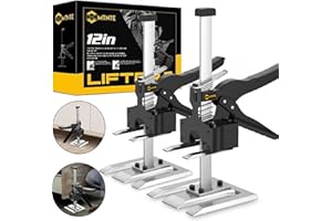 Mtnte Labor Saving Handle 12 in Lever Arm Lifter Drywall Lift for Wall Tile Locator, Multi-Function Height Adjustment Lifting Device,Door Panel.Cabinet Jack Board Lifter Weight 330lb, Lift Range 6.7in