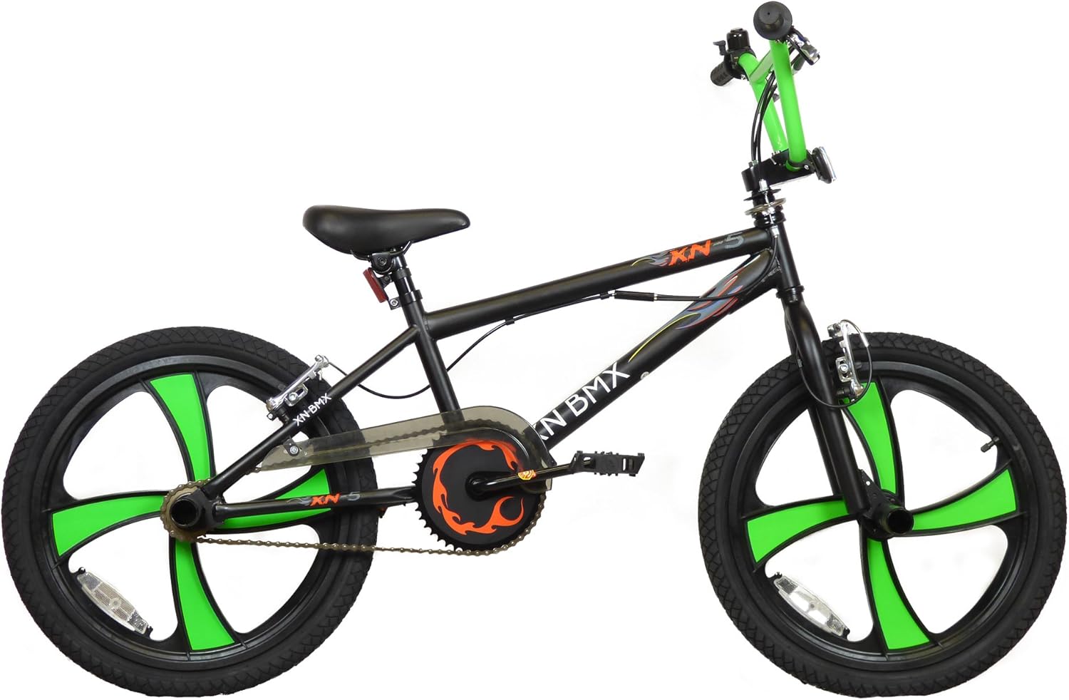XN5 Kids 20" 4 Spoke Mag Wheel Freestyle BMX Bike Gyro Stunt Pegs