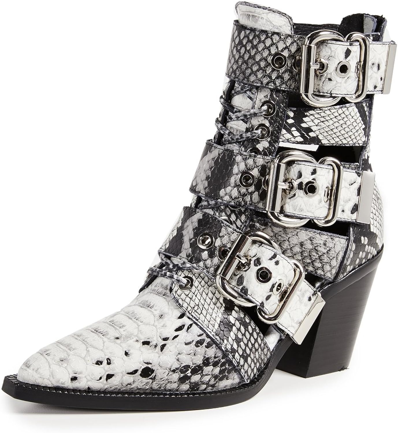 jeffrey campbell snake print boots