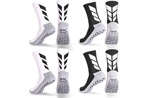 MENDENG Mens Grip Socks Soccer Non Slip Socks for Men Anti Slip Hospital Socks Grippers Non Skid Training Athletic Socks