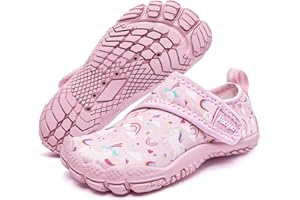 Racqua Toddler Boys Girls Slip-On Water Shoes Quick Dry Barefoot Aqua Shoes (Toddler/Little Kid)