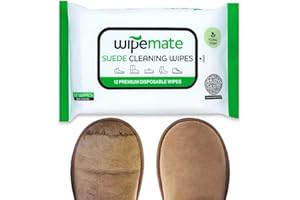 WIPEMATE Shoe, Sneaker, Suede & Leather Cleaner Wipes Premium Wipes for Dirt, Stains, Scuffs & Care for All Footwear