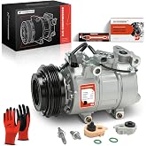 A-Premium Air Conditioner AC Compressor with Clutch | Compatible with Ford Focus 2.0L 2014-2018, with 4 Groove Pulley, not with 5 Groove Pulley