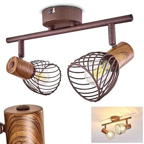 Büromöbel Decken Lampe Wand Leuchte Spot Strahler Gitter-Design Retro