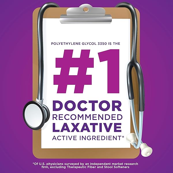 AMAZON BASIC CARE CLEARLAX, POLYETHYLENE GLYCOL 3350 POWDER FOR SOLUTION, OSMOTIC LAXATIVE, UNFLAVORED, 8.3 OUNCE (PACK OF 1)