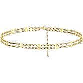 Havopso Dainty Ankle Bracelets for Women 18K Gold Plated Tiny Cross Satellite Chain Anklets Y Shaped CZ Ankle Bracelet Waterproof Minimalist Beach Foot Jewelry for Women