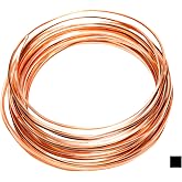 99.9% Pure Copper Wire, 20 Gauge, Square,Half Hard, 25FT by CRAFT WIRE | 99.9% Pure Copper Wire for Jewelry Making, Wire Wrapping, Pure Copper, CDA #110, Craft, High Quality Made in USA