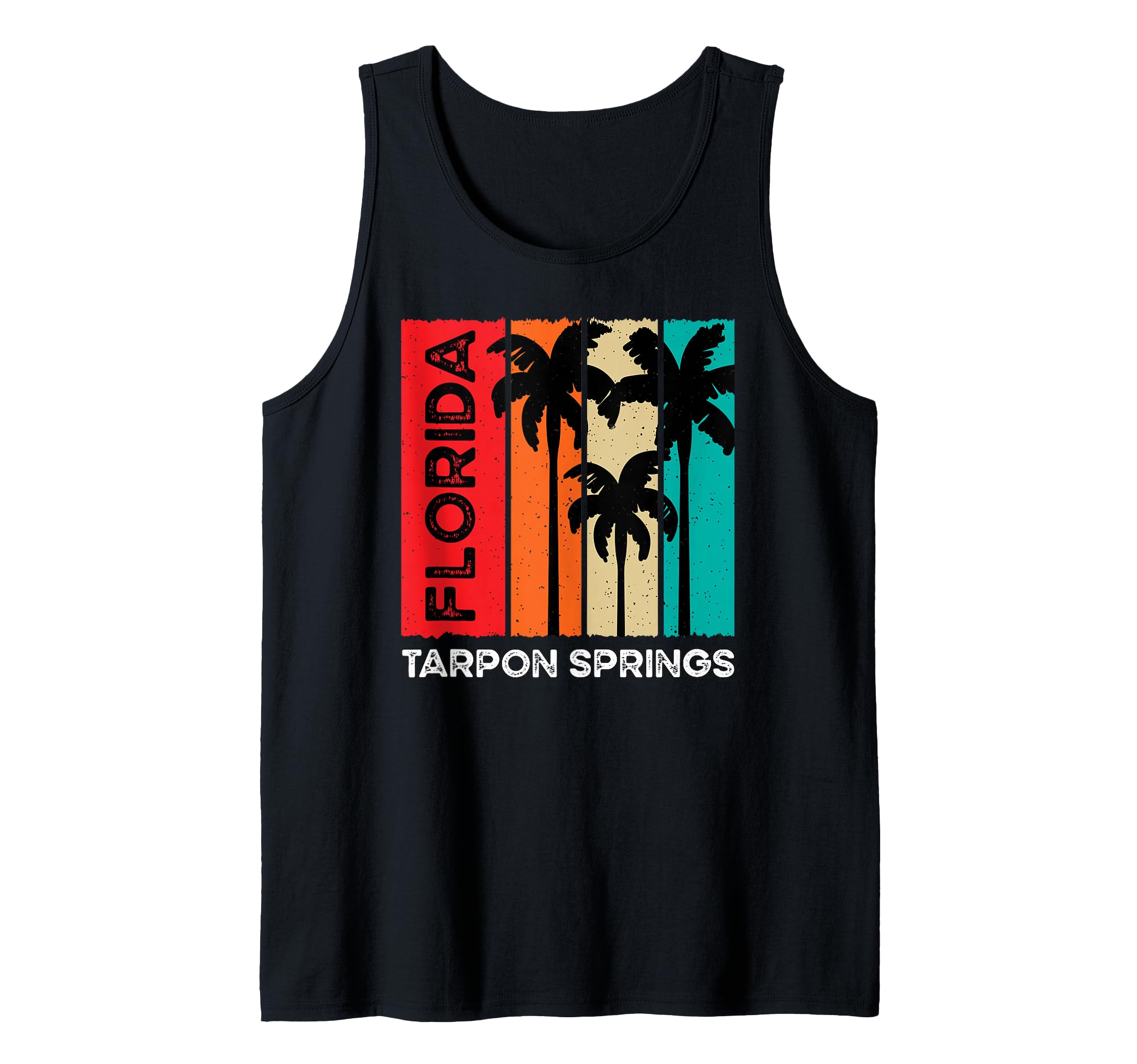 Vintage Retro Tarpon Springs FL Tourist Native Florida Tank Top