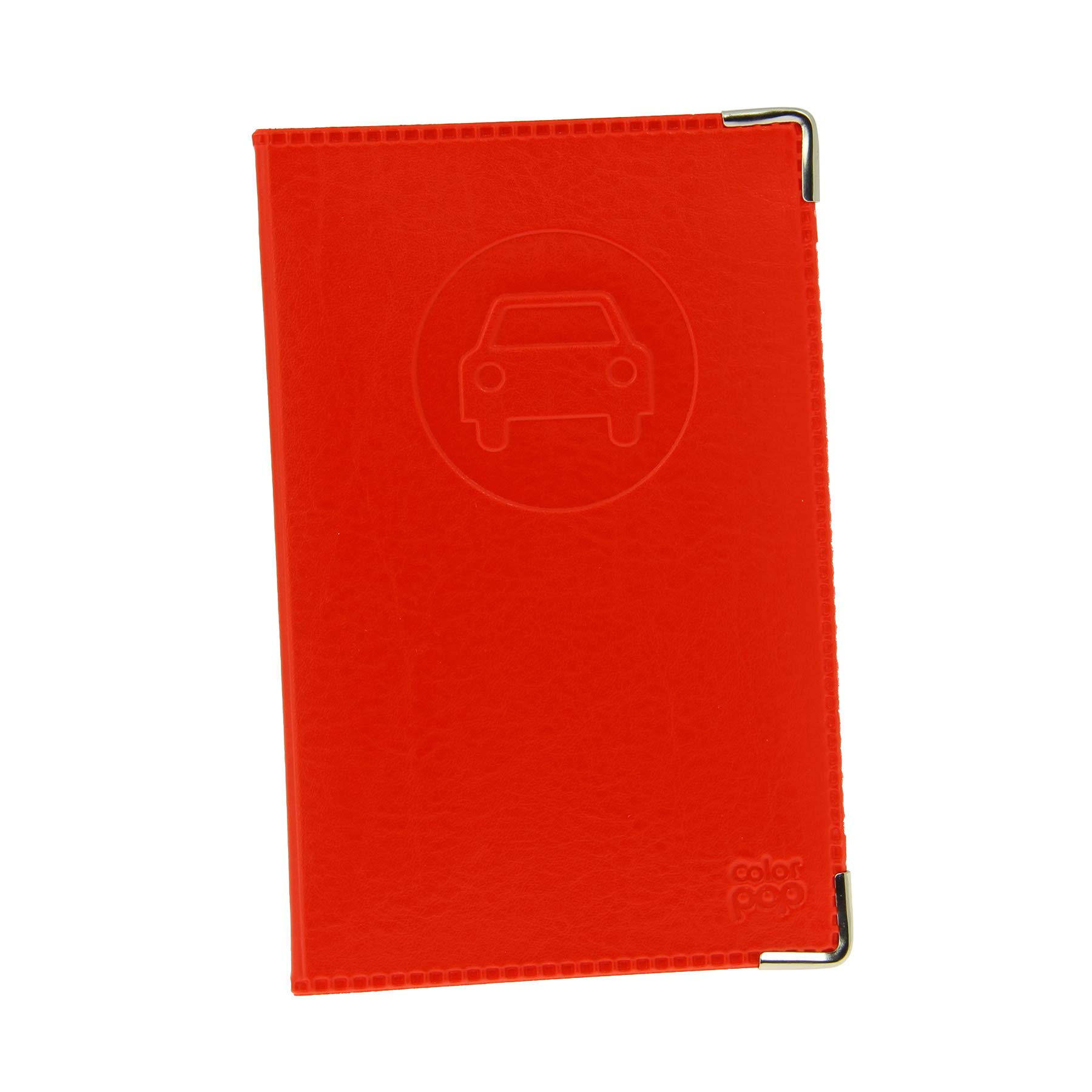 Color Pop 550063 Porte-Papiers Véhicule - Nouveau Permis - Coloris Rouge