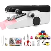 Xamanabu Handheld Sewing Machine for Beginners, Portable with Accessories | Electric Fast Stitching, Compact, Lightweight, Mini Portable DIY Fabric Clothes Repair Kit, Great for Home Repairs, Travel