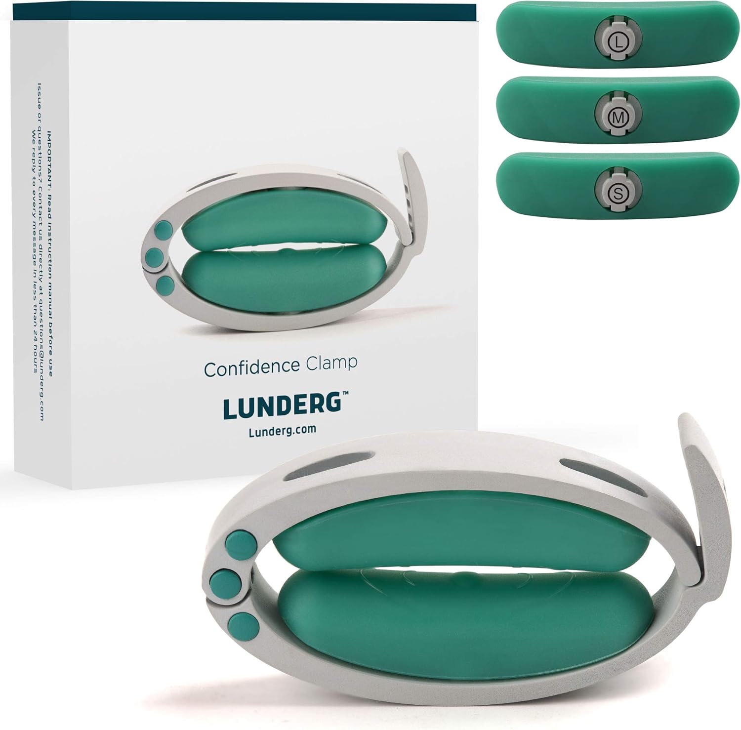 Confidence Clamp by Lunderg - Comfortable Urinary Incontinence Clamp with 3 Adjustable Sizes & Travel Bag - Recommended by Doctors & Money Back Guarantee: Health & Personal Care