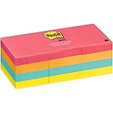 Post-it Notes 653AN Original Pads in Cape Town Colors, 1 1/2 x 2, 100-Sheet (Pack of 12)