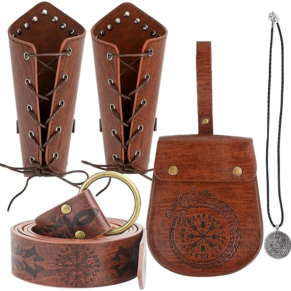 Amazon.com: Renaissance Accessories Viking Set—4pcs Faux  display picture 1