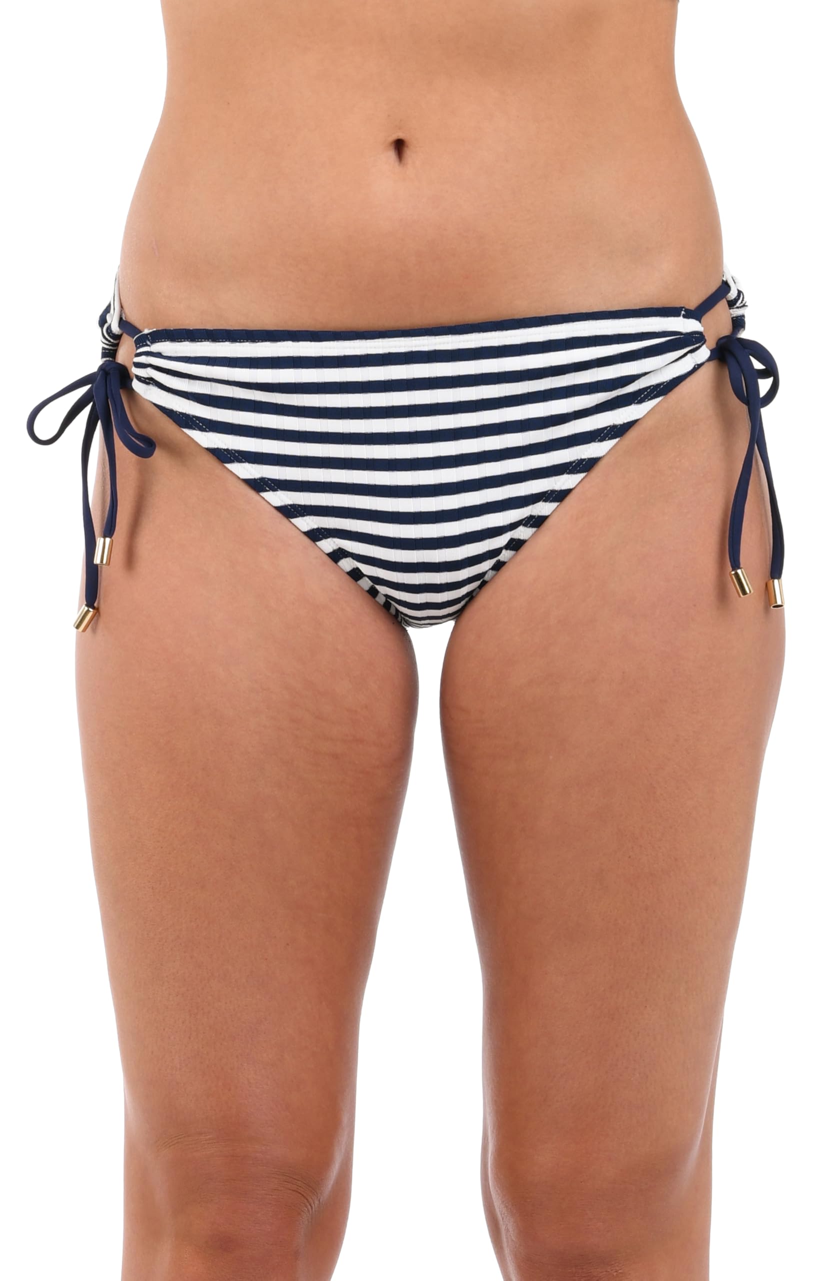 La Blanca Women’s Side Tie Hipster Bikini Bottom, Indigo//Set Sail, 14