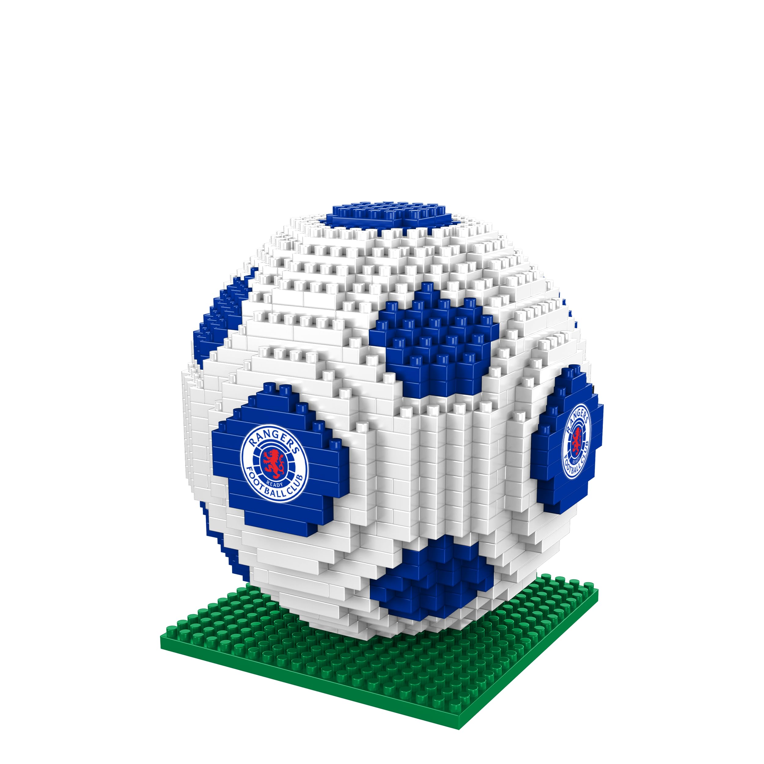 FOCO Officially Licensed Rangers FC BRXLZ 3D Bricks Football Construction Toy Model In Alternate Team Colour — image 1