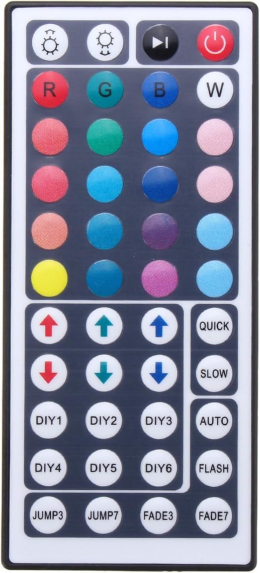 MASUNN 44 Key USB Remote Controller for 5V 5050 RGB LED Strip Light TV PC Back, Multicoloured, 15 metres - Image 5