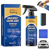 MILEBAS Advanced Car Quick-Acting Coating Agent Spray, Car Coating Spray, 2025 New Quick Effect Coating Agent, Scratch Wax Polish Sprays Waterless Wash, Oil Film Emulsion Glass Cleaner