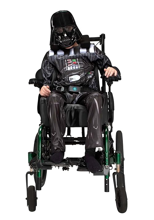 Star Wars Darth Vader Official Youth Adaptive Costume - Costumes with Adaptive Features (Wheel Cover Sold Separately) (S) Multi