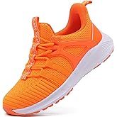 YOLARK Boys Girls Sneakers for Kids Non-Slip Tennis Shoes Fashion Lightweight Breathable Running Sport Athletic