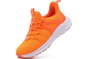 YOLARK Boys Girls Sneakers for Kids Non-Slip Tennis Shoes Fashion Lightweight Breathable Running Sport Athletic