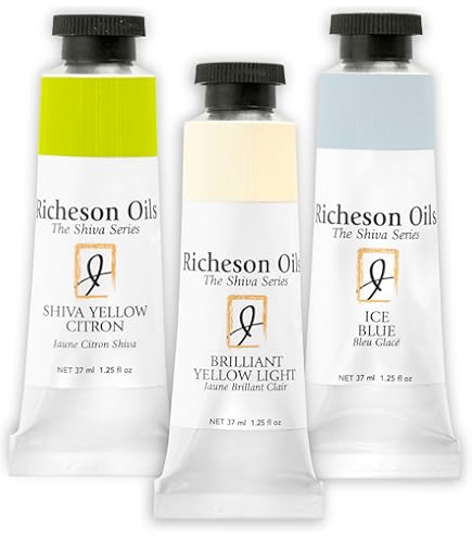 Jack Richeson Colori A Olio 37ml: Giallo Chiaro Brillante, Qualità USA Per Artisti Veri.