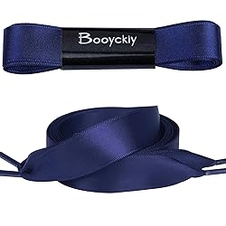 Booyckiy Flat Colorful Satin Ribbon Shoelaces