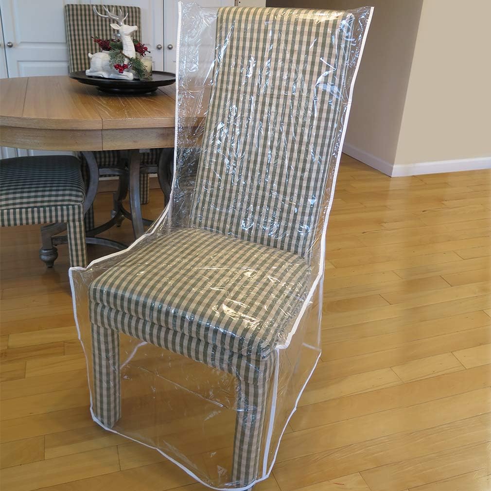 Evelots Dining Room Chair Protector-Clear-No Dust/Spill/Pet Hair/Pet Claws-Set/4: Home & Kitchen
