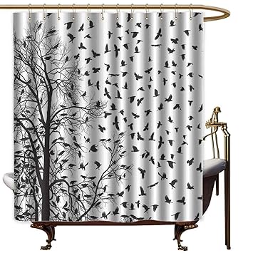 Amazon Com Shower Curtains For Bathroom Unisex Pictures Black