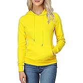 OSABASA Women's Slim Fit Pullover Hoodie Lightweight Long Sleeve Kangaroo Pocket Basic Casual wear