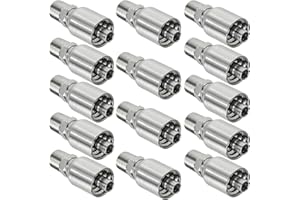 Cplbrb 14 Pack 1/4" Hose x 1/4"NPT Male Hydraulic Hose Fittings with Protection Cover,Male Carbon Steel Hydraulic Hose Fitting for Single Wire Hydraulic Hose