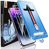 MAGIC JOHN 2 Pack for iPhone 14 Pro Max 6.7 inch Tempered Glass Screen Protector, Auto Dust-Elimination Installation, Bubble Free, Dynamic Island Compatible, HD Clear, Easy Installation