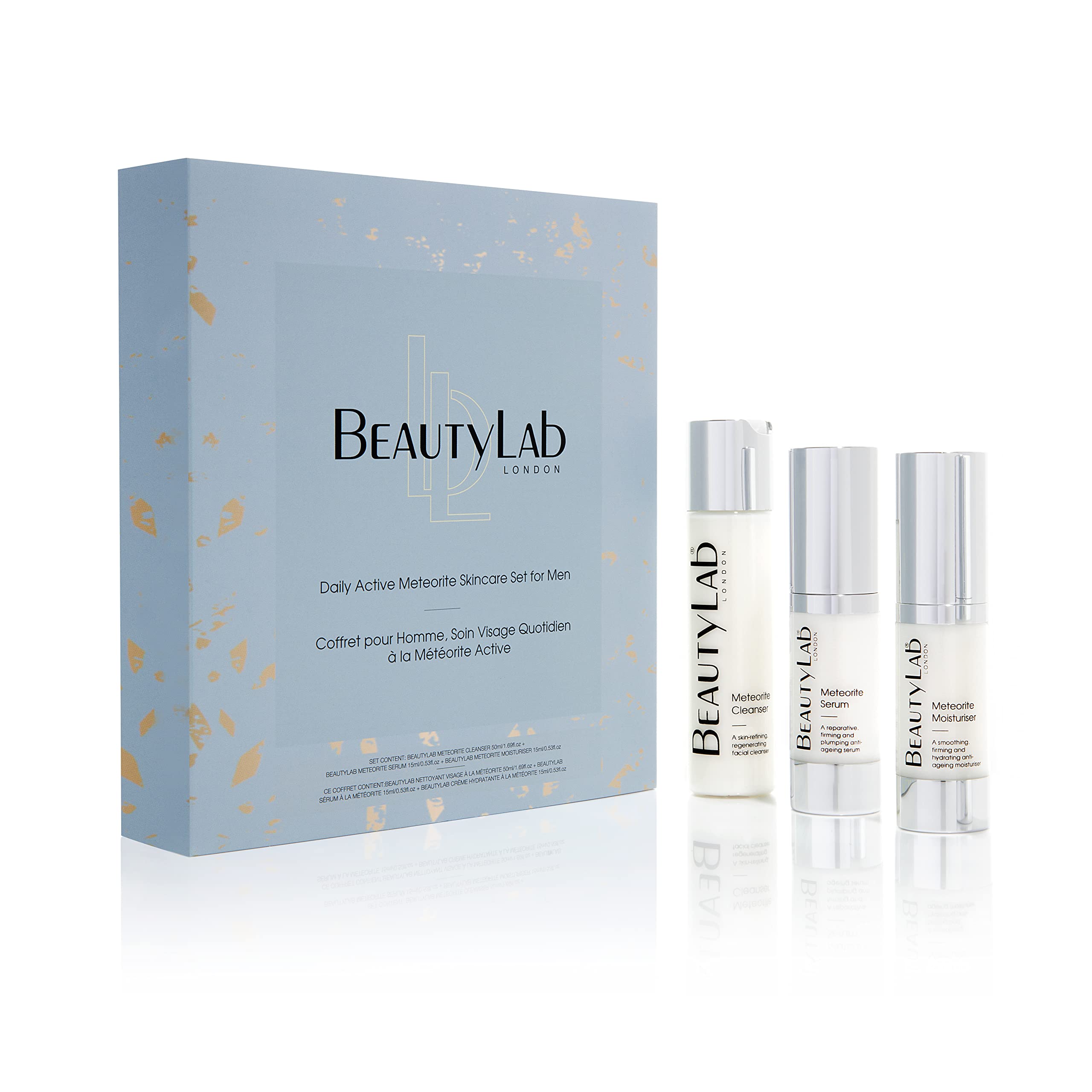 BEAUTYLAB Daily Active Meteorite Skincare Set for Men