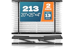 WIUIJSU 2-Pack 213 Replacement Filter Compatible with AprilAire Whole House Air Purifiers, Models 1210, 1620, 2210, 2216, 3210, 4200, MERV 13 Air Purifiers, Size: 20x25x4(Actual Size 20.66''x25.19"x4)
