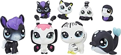 littlest pet shop black and white