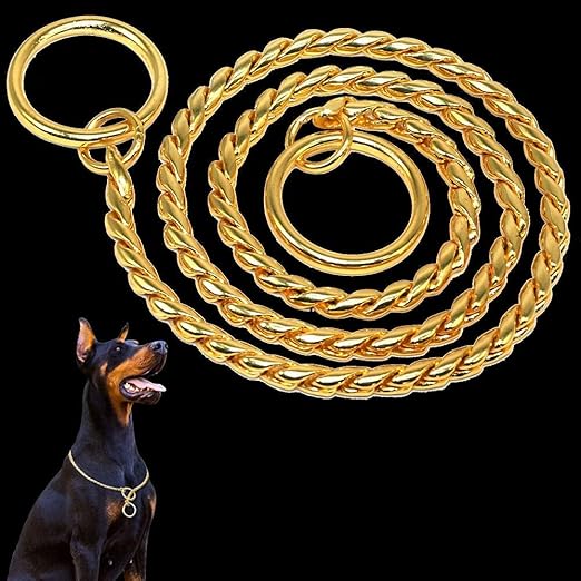 Royale Dog Choke Chain Training Dog Collars Snake P Choker Pet Show