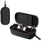 Bukere Double Eyeglasses Case with Adjustable Slots, EVA Hard-shell Travel Dual Glasses Sunglasses Organizer for Men Women