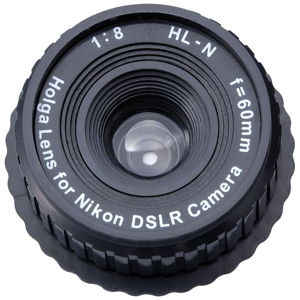 Holga HL-N Lens for Nikon DSLR Camera Black