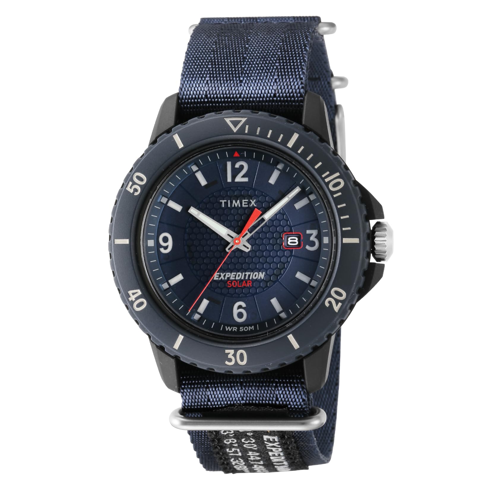 TIMEX(タイメックス) Gallatin Solar Watch Genuine Product, Watch Solar Powered, blue/blue