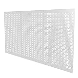 TORACK 3Pcs Metal Pegboard Panels for Wall Garage