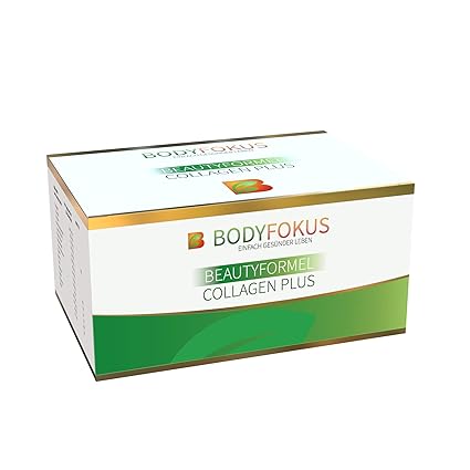 BodyFokus BeautyFormel Collagen Plus - Kollagen aus Weidehaltung + Hyaluronsäure - 1 Paket